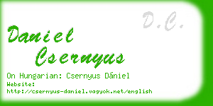 daniel csernyus business card