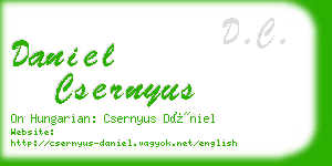 daniel csernyus business card